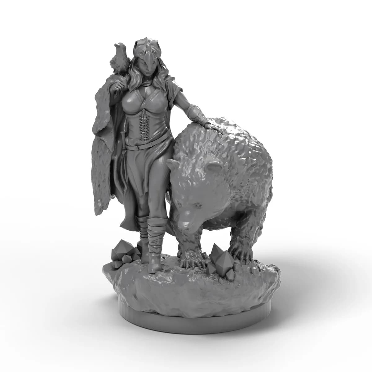 Braevalar (female version), fan-made hero miniature (40 mm), image 1 of 2