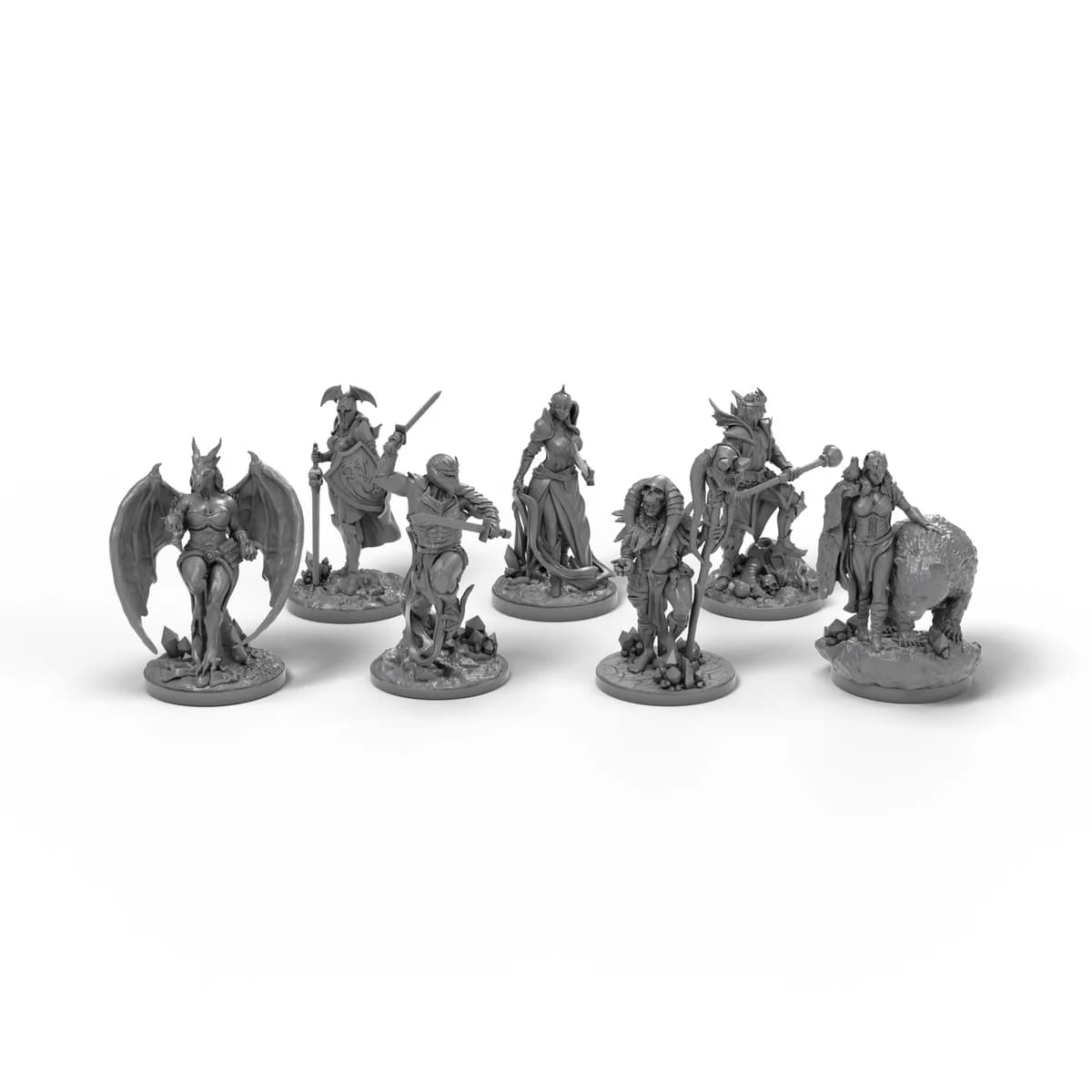 7 fan-made hero miniatures, alternative genders (40 mm), image 1 of 2